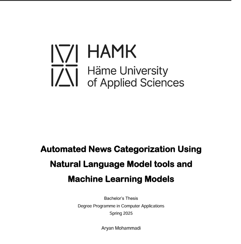 Automated News Categorization Using Natural Language Model Tools and Machine Learning Models